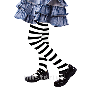 Collants Riscas Pretas e Brancas, Criança