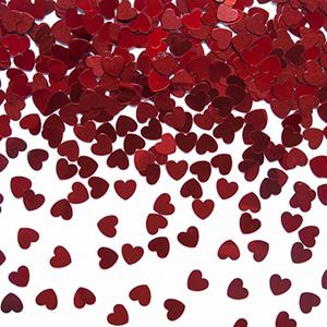 Confeti Coração Vermelho 30 gramas Confeti Coração Vermelho 30 gramas