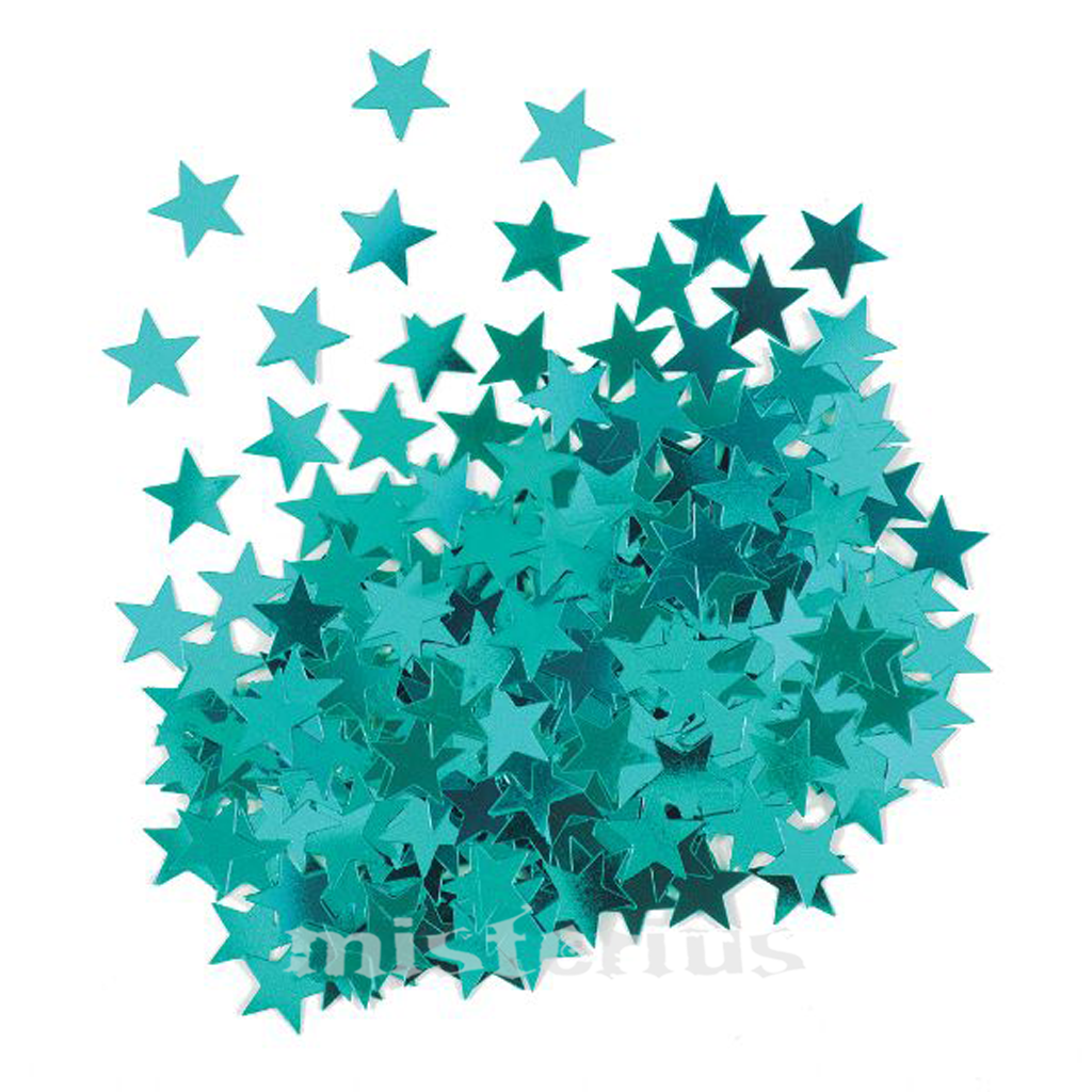 Confeti Estrela Azul Turquesa,14 gramas