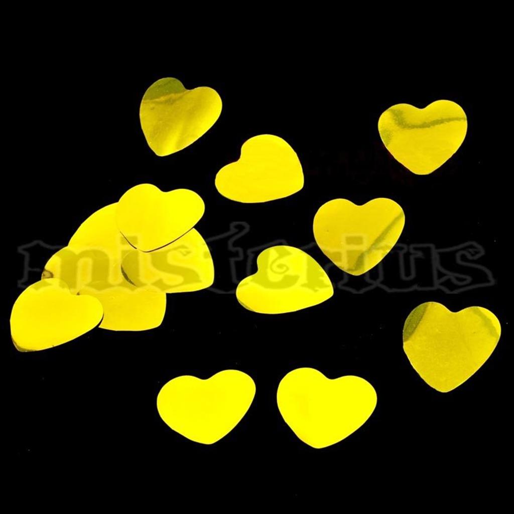 Confetis Metalizado Coração Ouro G