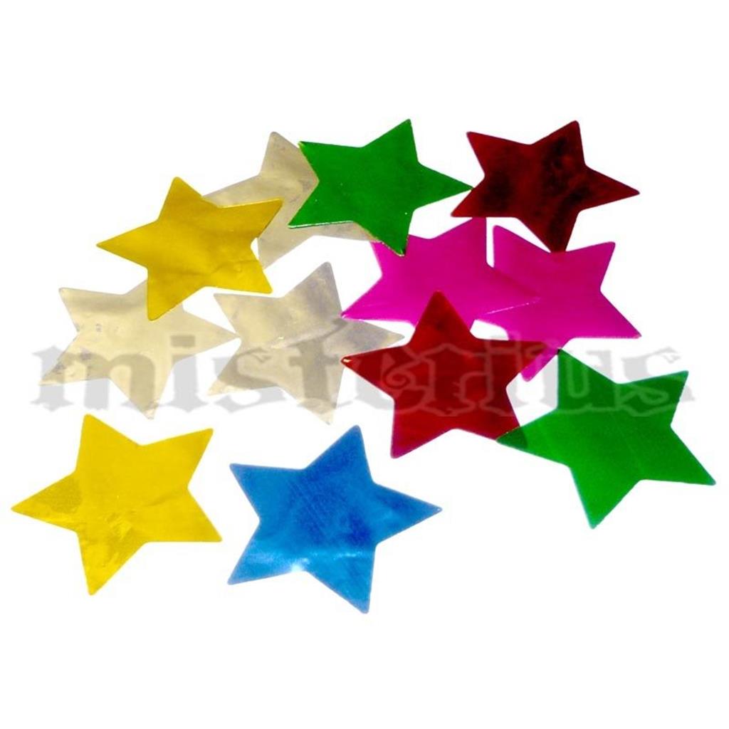 Confetis Metalizado Estrela Multicor G