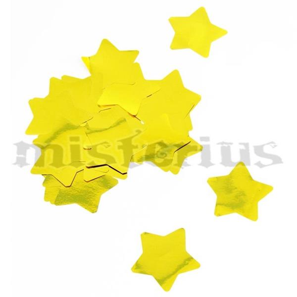 Confetis Metalizado Estrela Ouro Grande