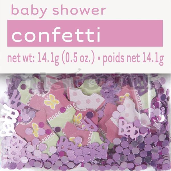 Confetis Rosa Baby Shower