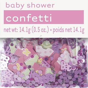 Confetis Rosa Baby Shower