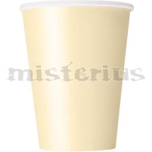 Copo Papel Creme, 8 Unid.