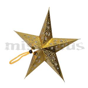 Estrela Dourada Pendurar, 55 cm