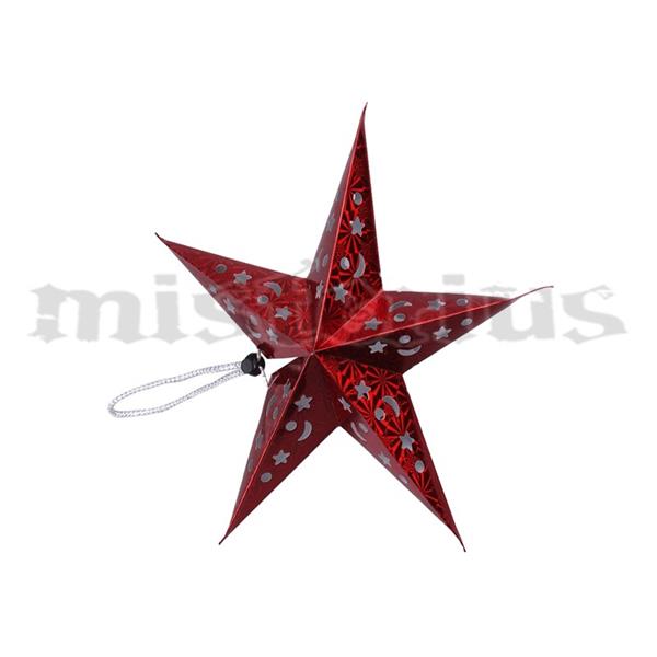 Estrela Vermelha Pendurar, 30 cm