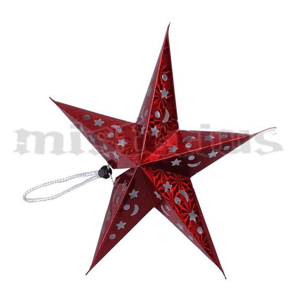 Estrela Vermelha Pendurar, 55 cm