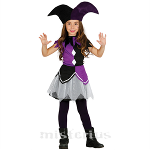 Fato Arlequim Roxo, Criança