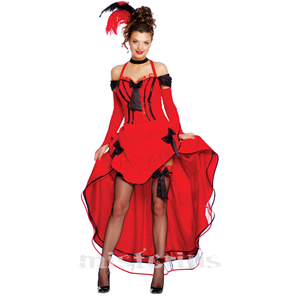 Fato Burlesco Vermelho, Mulher