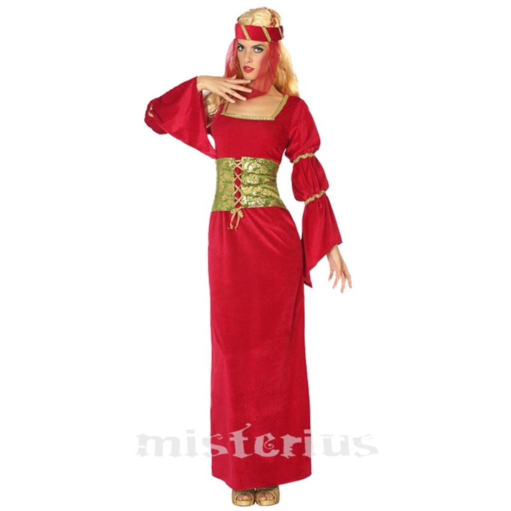 Fato Dama Medieval Vermelho
