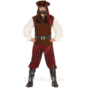 Fato de Pirata Salteador, Adulto