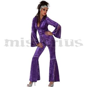 Fato Disco Roxo Aveludado