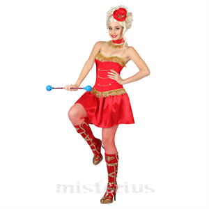 Fato Majorette Vermelho, Adulto