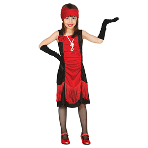 Fato Menina Charleston Vermelho