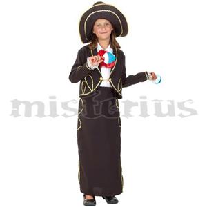 Fato Mexicana Preto, criança