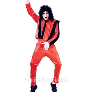 Fato Michael Jackson Vermelho, adulto