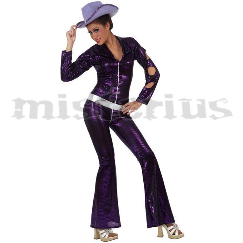 Fato Mulher Disco Roxo