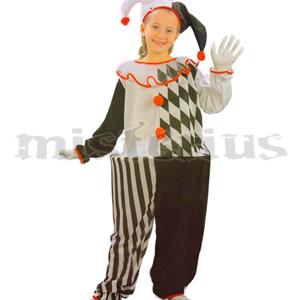 Fato Pierrot Preto e Branco, Criança Fato Pierrot Preto e Branco, Criança