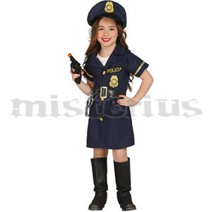 Fato Policia Sorridente Menina Fato Policia Sorridente Menina