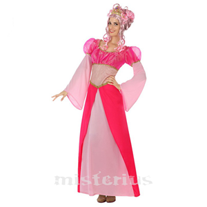 Fato Princesa Rosa Fantasia