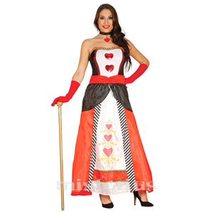 Fato Rainha de Corações Elegante, Adulto