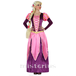 Fato Rainha Rosa Medieval