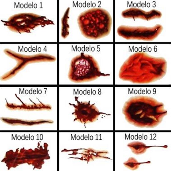 Feridas Falsas em Decalque Feridas Falsas em Decalque