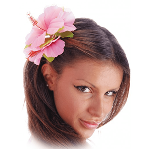 Flor Havaiana Rosa Fluorescente