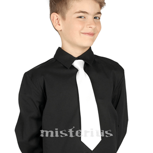 Gravata Branca Criança, 30 cm