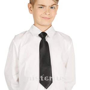 Gravata Preta Criança, 30 cm