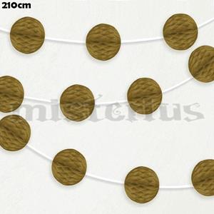 Grinalda Favo Papel Dourada