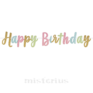 Grinalda Glitter Happy Birthday