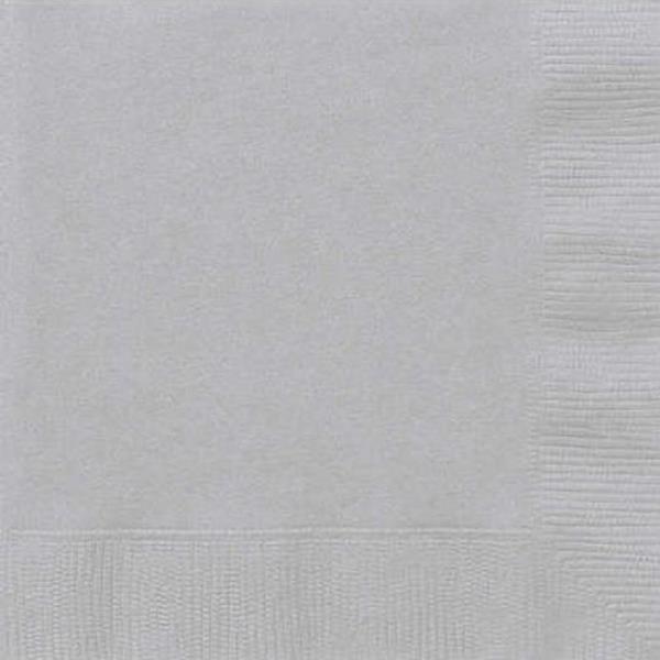 Guardanapos Prateados, 33 x 33cm