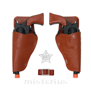 Kit 2 Pistolas Cowboy, Preto