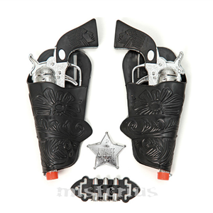 Kit 2 Pistolas Cowboy, Prateado