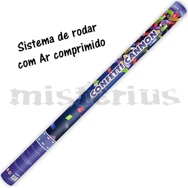 Tubo Lança Confetis Papel Multicor, 60 cm