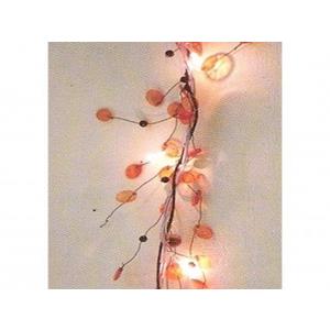 Luzes Natal 35 Lâmpadas Bolas Laranja 200cm