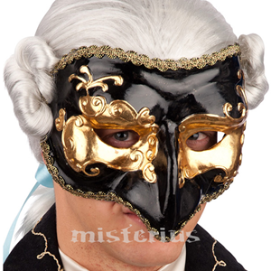 Máscara Dourada/Preta