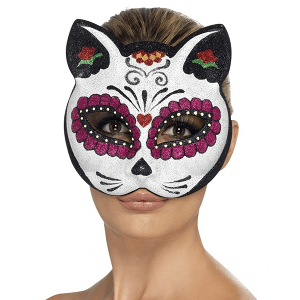 Máscara Gato Caveira Mexicana