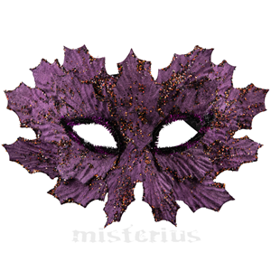 Máscara Veneziana Brilhante Roxa