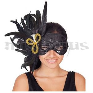 Mascarilha Pluma Lateral Preta Mascarilha Pluma Lateral Preta