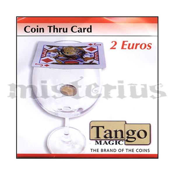 Moeda que atravessa a carta 2 euros Tango - Coin thru card