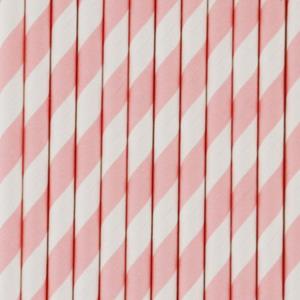 Palhinha Rosa Claro Riscas, 10 Unid. Palhinha Rosa Claro Riscas, 10 Unid.