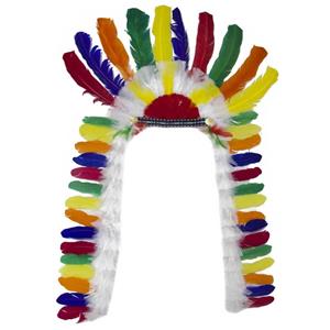 Penacho Chefe Indio Colorido
