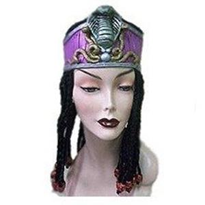 Peruca Cleopatra com Coroa