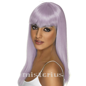 Peruca Comprida Lilás