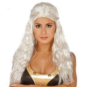 Peruca Comprida Ondulada Medieval