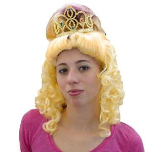 Peruca Dois Tons Encaracolada com tiara