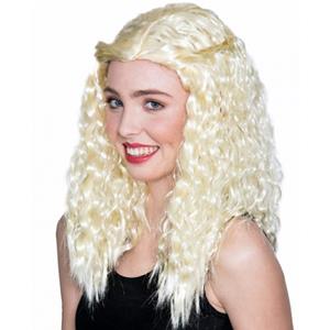 Peruca Encaracolada Loira Comprida